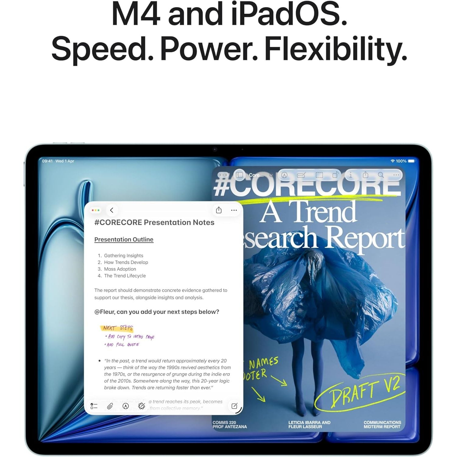 Apple iPad Air M4 2026 11 Inch AI Wi-Fi 256GB - Blue